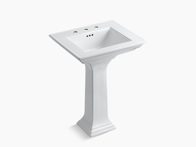 K 2344 8 Memoirs Pedestal Sink With, Pedestal Center Bathroom Sink Vanity Unit
